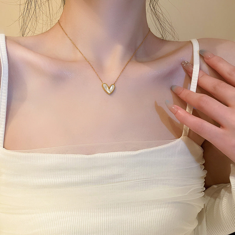 Flower Titanium Steel Female Summer Wild Necklaces