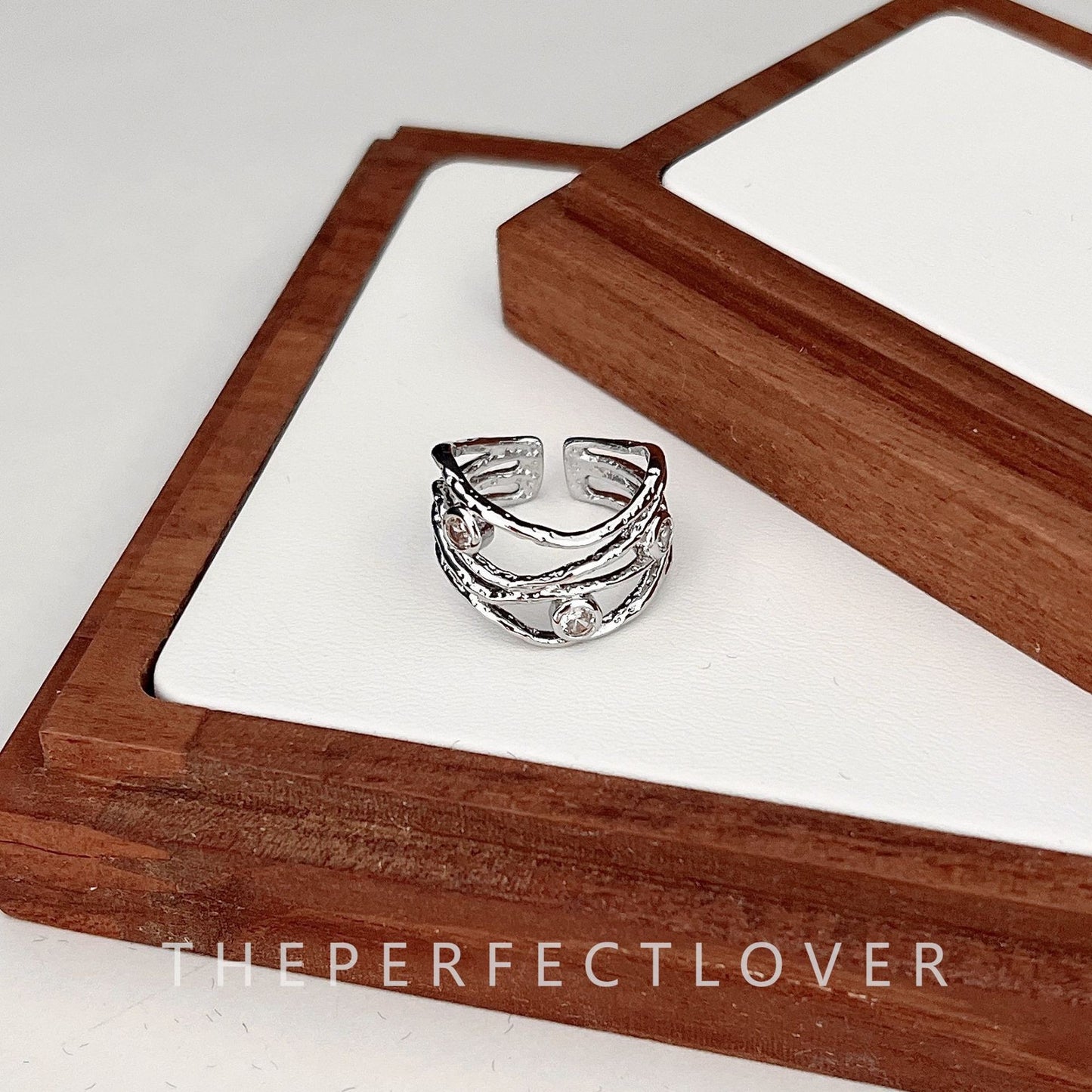 Style Geometric Heart Shape Opening Affordable Luxury Rings