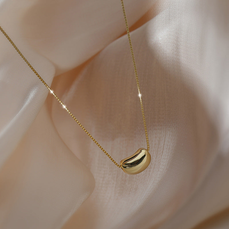 Bean Female Lucky Beanie Clavicle Chain Simple Personalized Necklaces