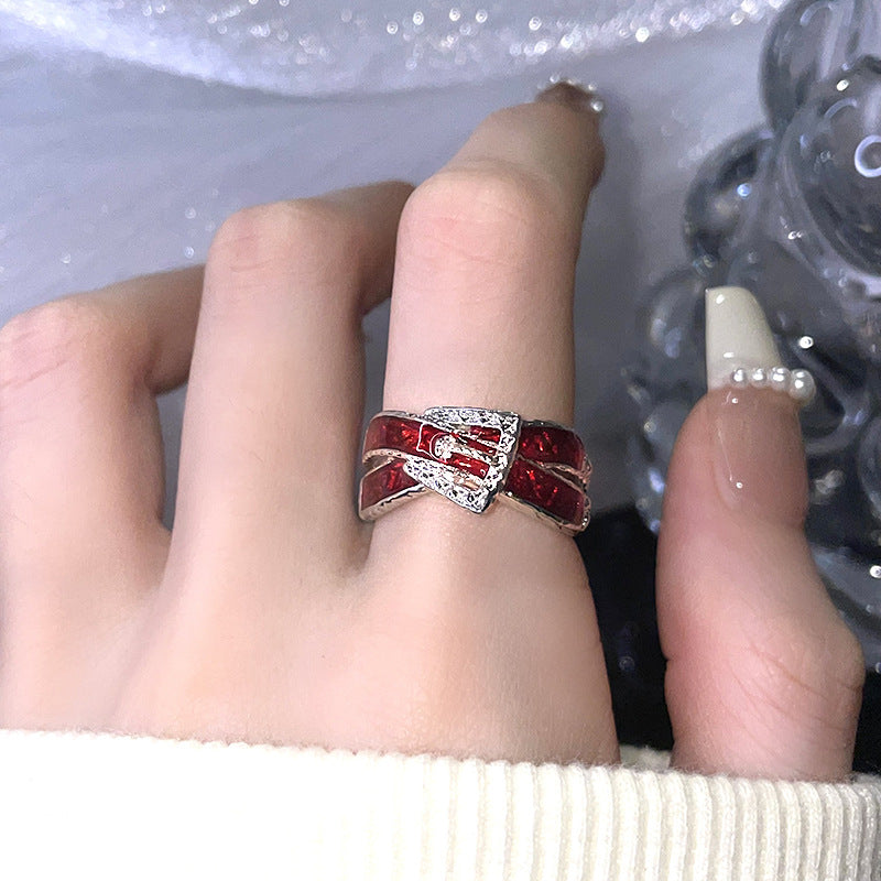 Wind High Sense Personalized Fashionable Twin Rings