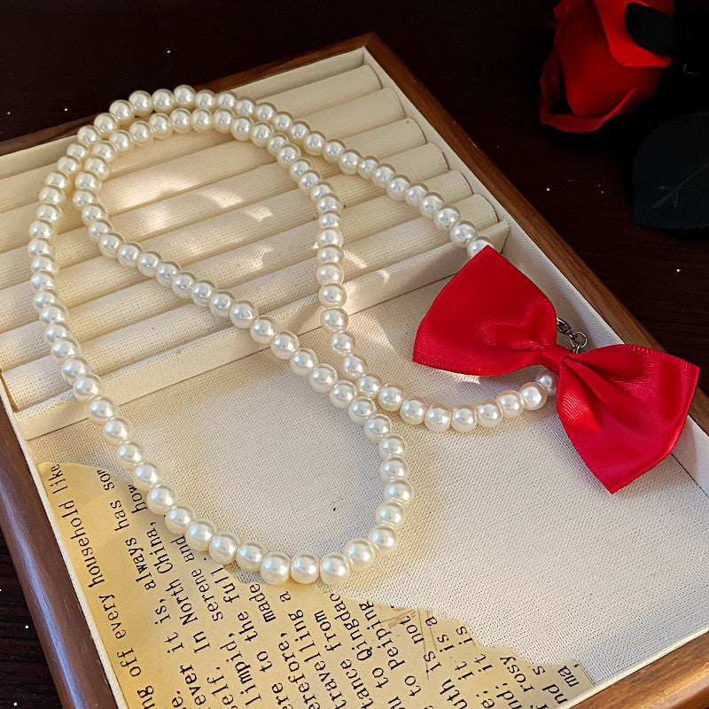 Pearl Stackable Wear Long Light Luxury High-grade Sense Necklaces