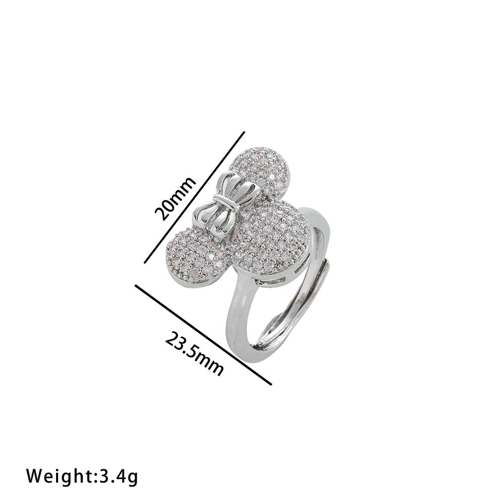 Women's Diamond Mickey Simple Personality Exquisite Refined Grace Necklaces