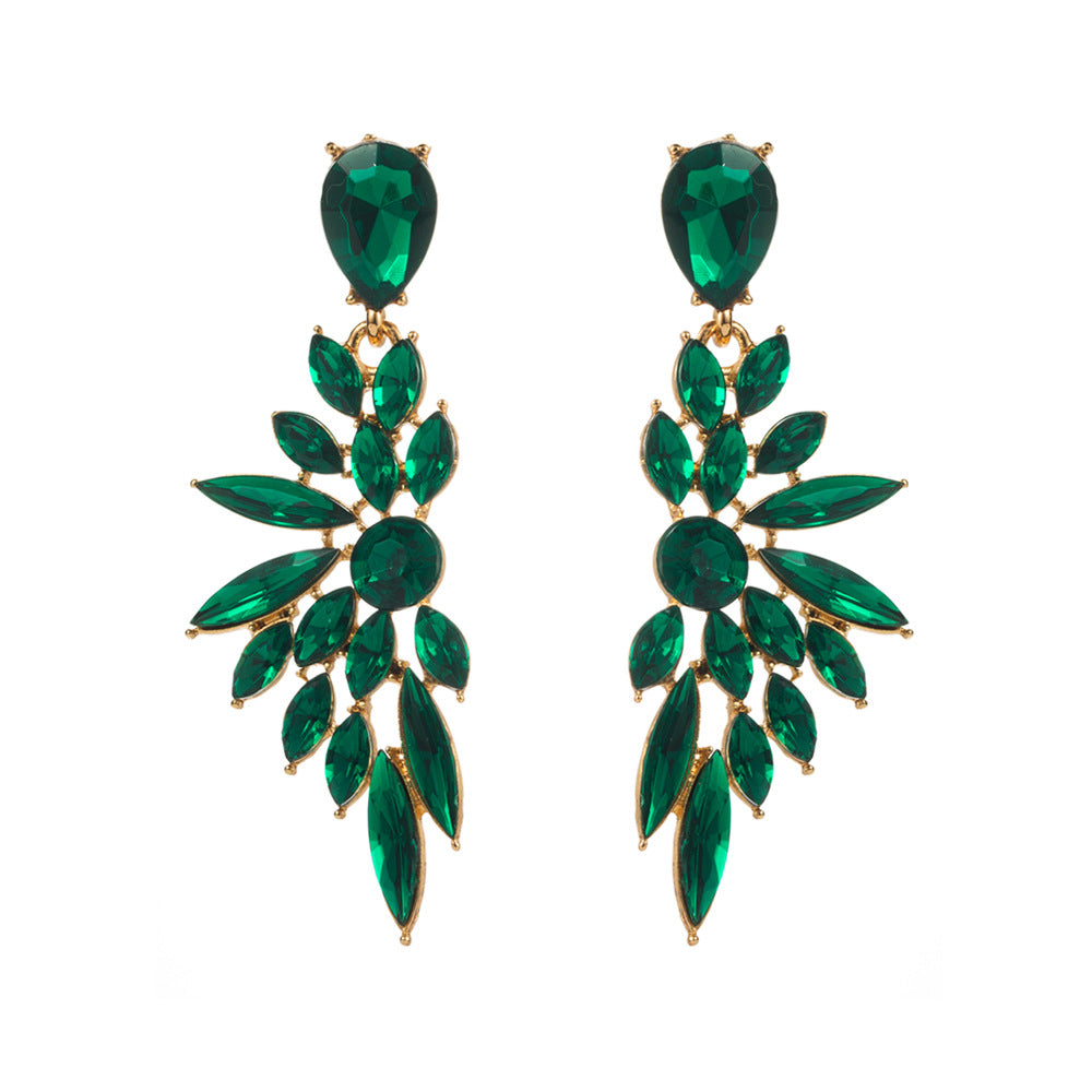 Shiny Long Wing Exaggerated Personalized The Dinner Earrings