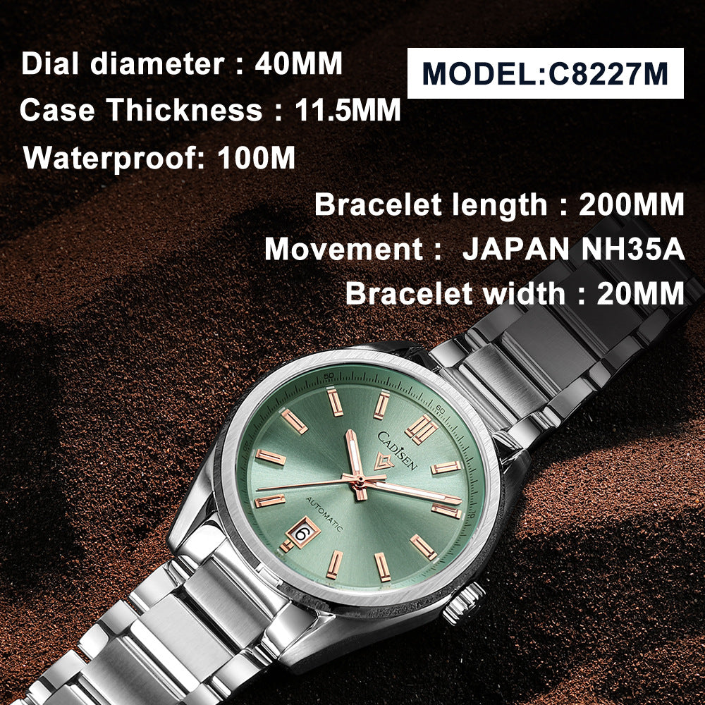 Men's Movement Fashion Business Watch Waterproof Mechanical Watches