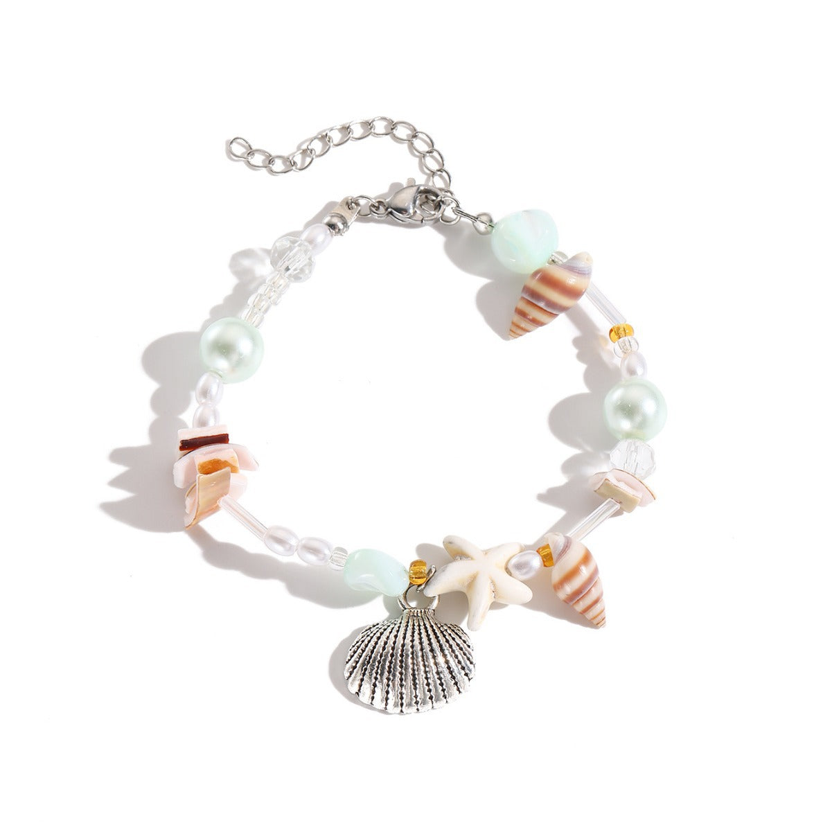 Women's Beach Ocean Titanium Steel Suit Niche Natural Stone Bracelets