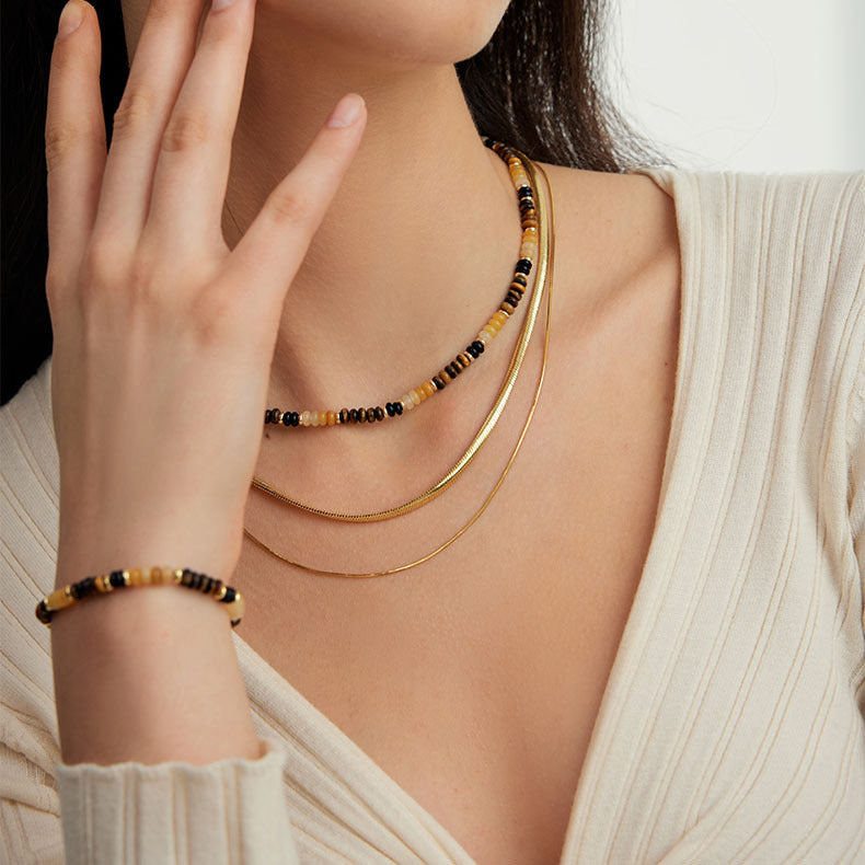 Rainbow Guardian Beaded Dopamine Light Luxury Female Necklaces