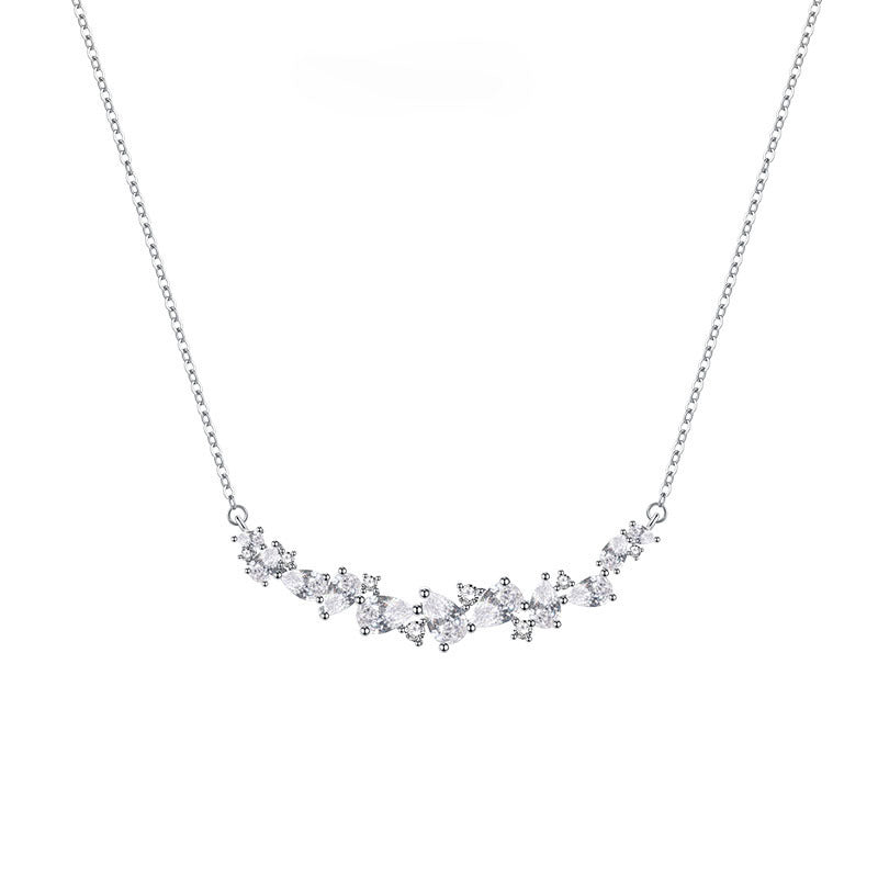 Chain Zircon Simple Niche Rhinestone Female Necklaces