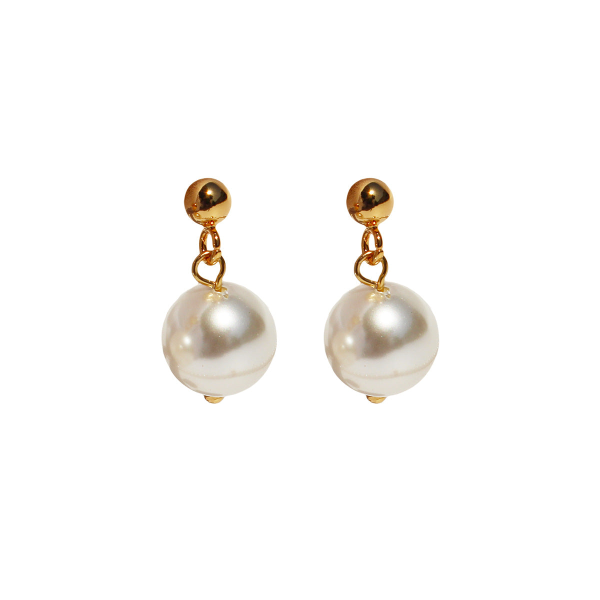 Women's Plating Bell Little Golden Beans Pearl Necklaces