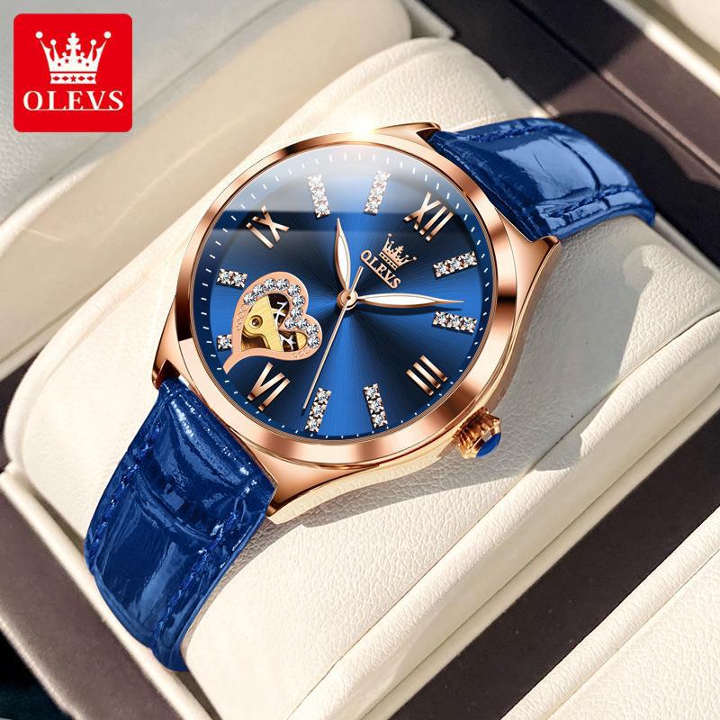 Women's Watch Automatic Quick Hand Leather Waterproof Mechanical Watches