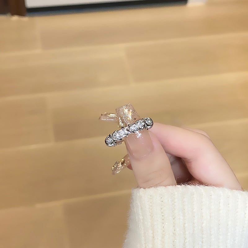 Women's Retro Affordable Luxury Cross Kaleidoscope Colorful Rings