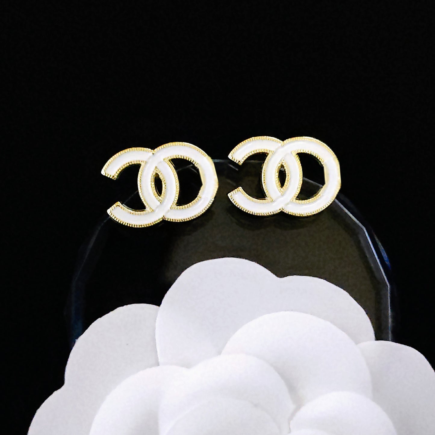 Women's & Men's Quality Collection Trending Rhinestone Letters Sier Earrings