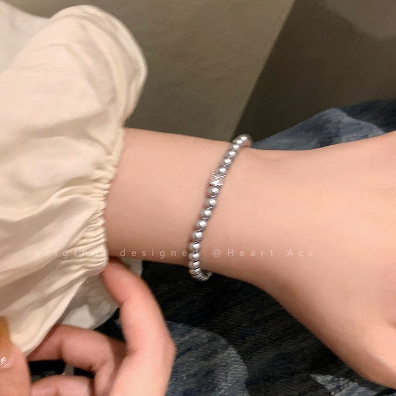 Pearl Zircon For Niche Design Fine Bracelets