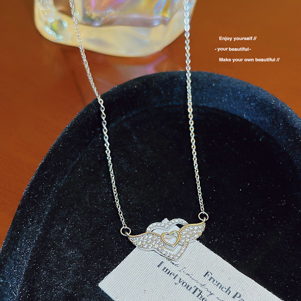 Women's Bow Zircon Clavicle Chain Titanium Steel Necklaces