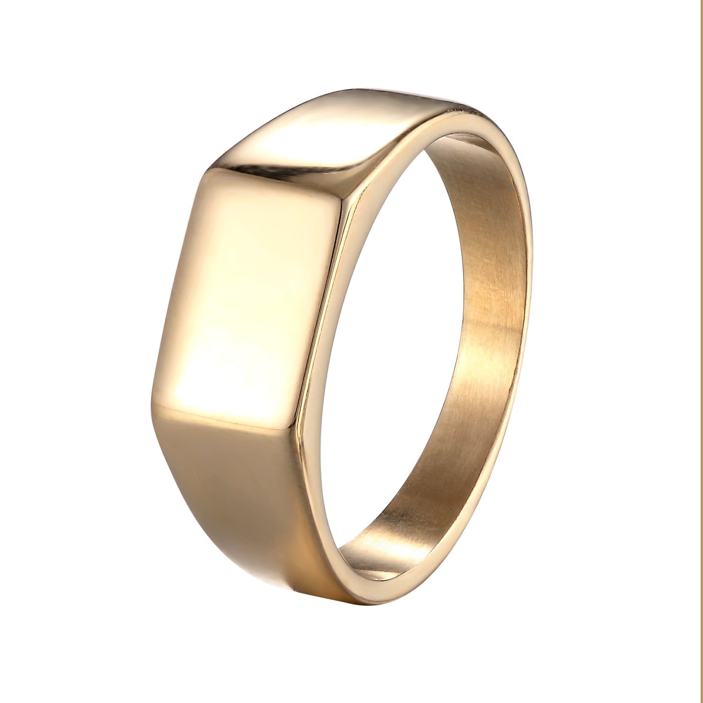 Geometric Titanium Steel Simple Female Gold Rings