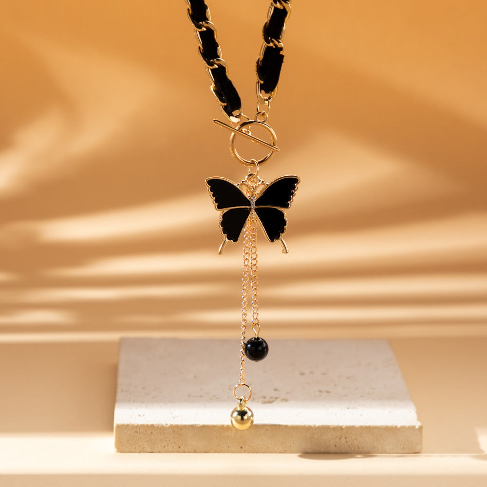 Love Fritillary Cold Style Clavicle Chain Necklaces