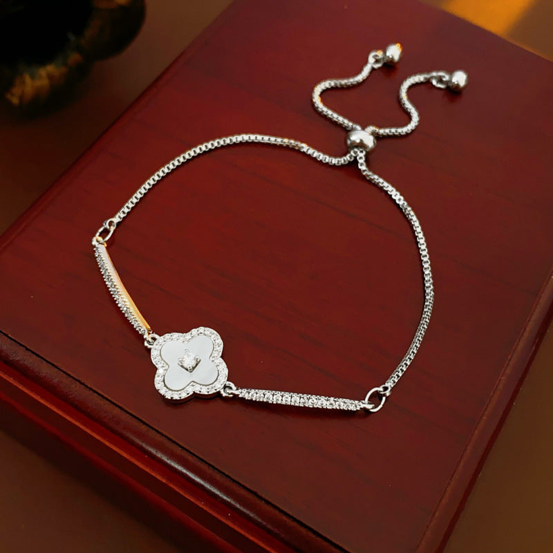 Women's High Version Lucky Four-leaf Grass Light Luxury Bracelets