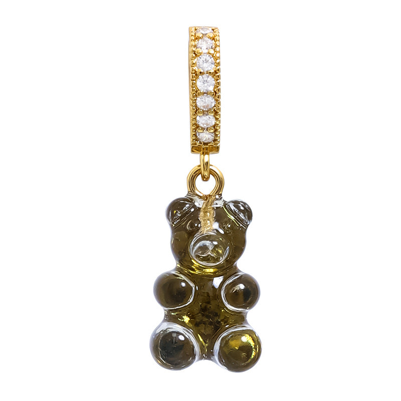 Women's Gummy Bear Versatile Candy Resin Personalized Pendants