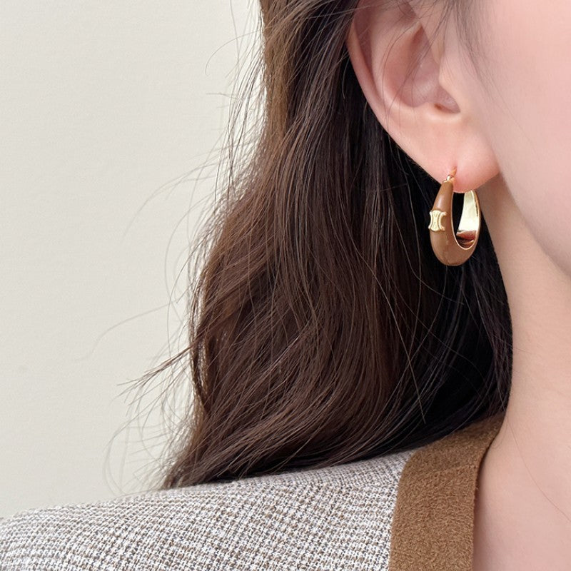 Women's Design High Sense Simple Graceful Letters Earrings