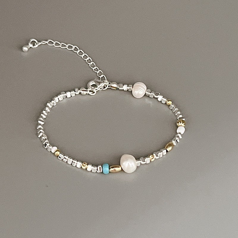 Twin Pearl Light Luxury Minority Exquisite Elastic Bracelets