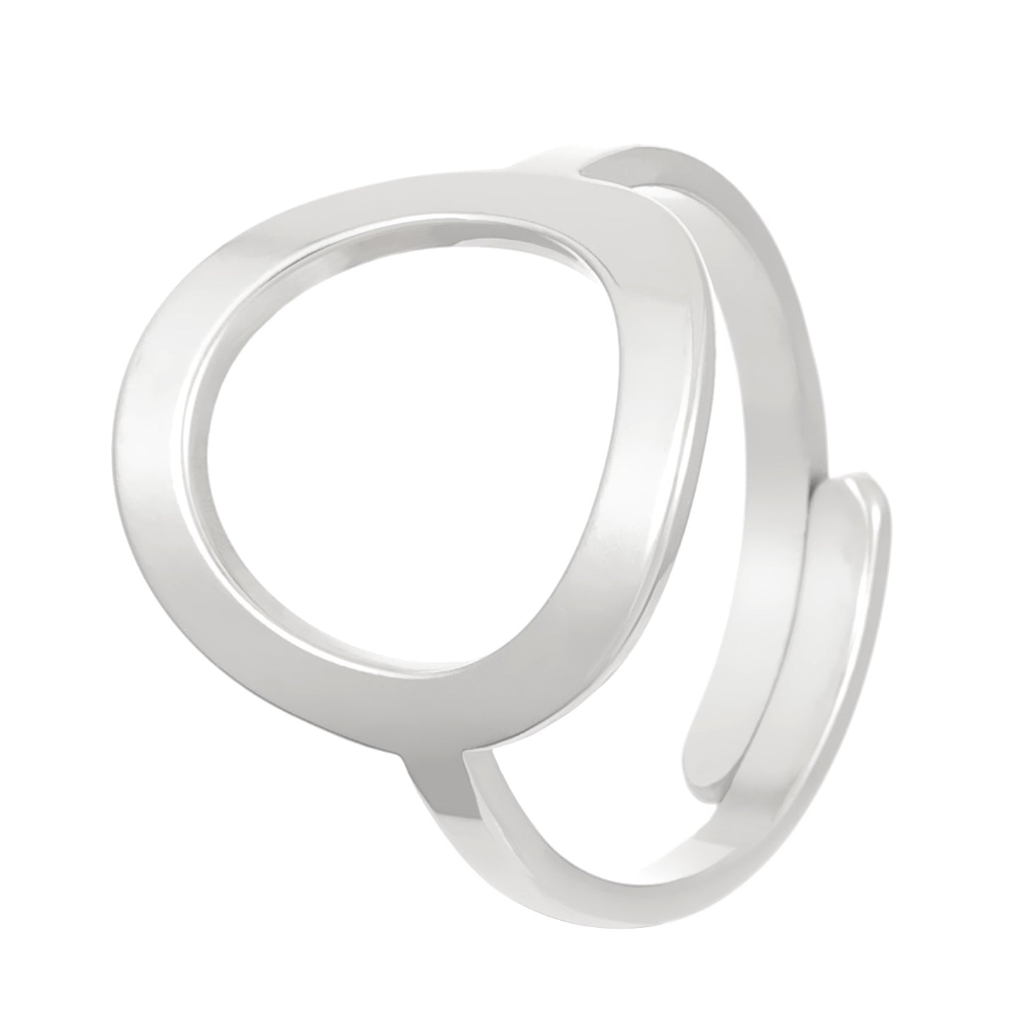 Advanced Exaggerated Stainless Steel Female Flower Rings