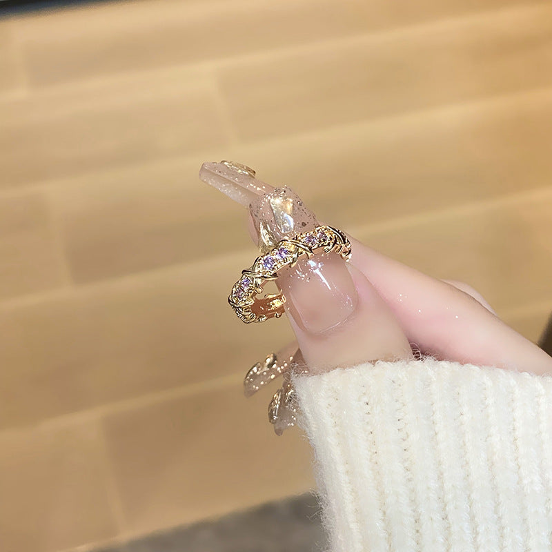 Women's Retro Affordable Luxury Cross Kaleidoscope Colorful Rings