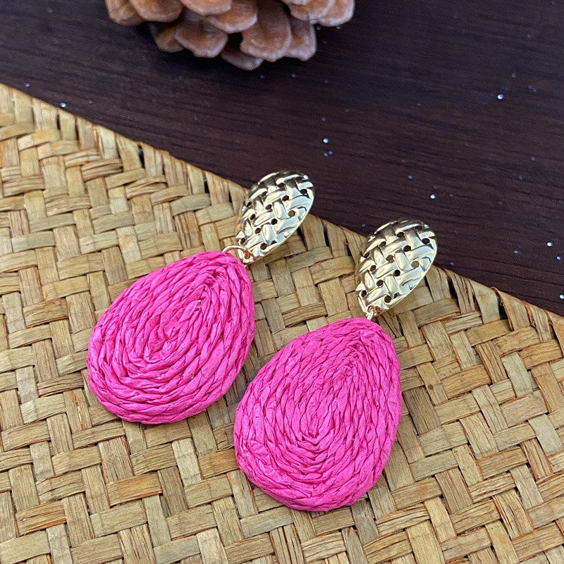 Rope Flower Summer Personalized Small Fresh Fashion Earrings