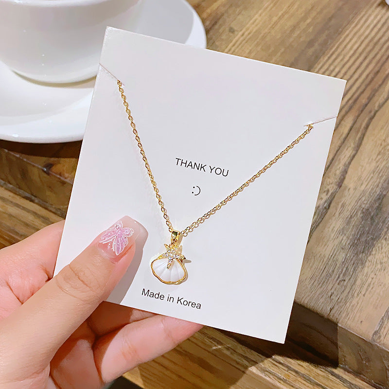 Titanium Steel Female Niche Temperament Entry Lux Necklaces