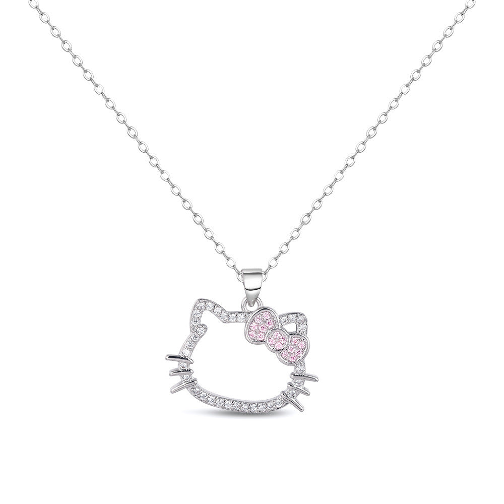 Cat Fashion Heart Girlfriends Clavicle Chain Summer Niche Necklaces