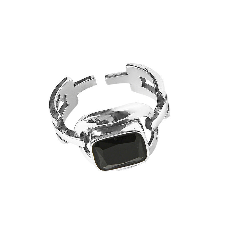 Sier Vintage Horseshoe Switchable Index Finger Rings