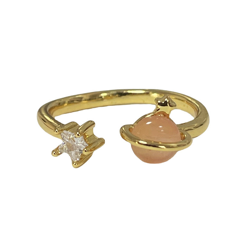 Vintage Open Female Niche Butterfly Flower Rings