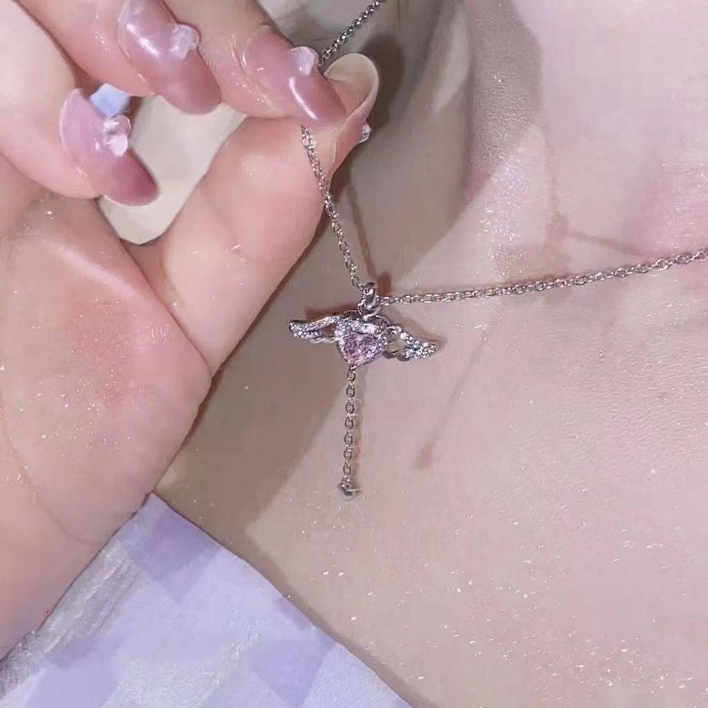 Female Light Luxury Minority High-grade Inlaid Zircon Necklaces