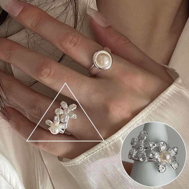 Pearl Female Exquisite Elegant Gentle Stylish Rings