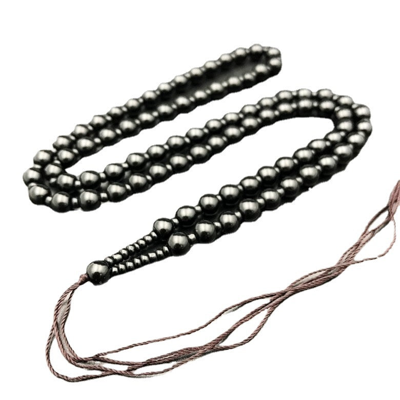 Black Beads Rope Hand-woven Stylish Lanyard Pendants