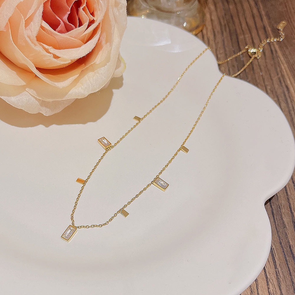 Women's Versatile High-grade Zircon Light Luxury Minority Necklaces