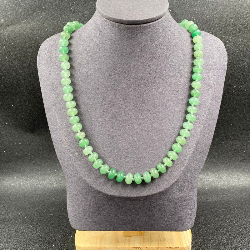 Crystal Agate Colorful Hollow Bead Abacus Necklaces
