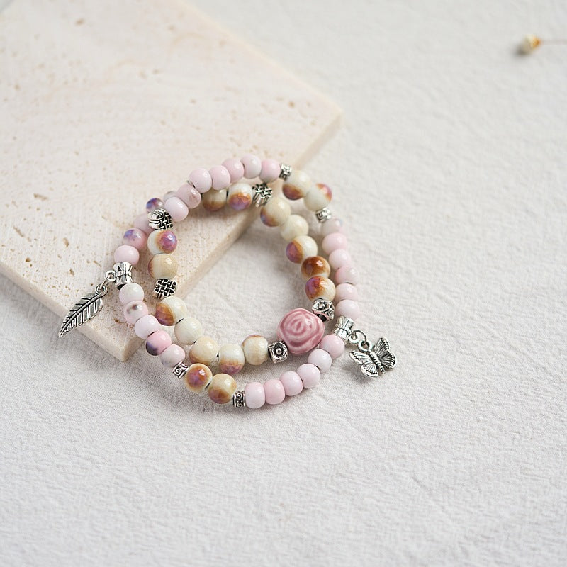 Hand-woven Ceramic Artistic Ethnic Style Couple Bracelets