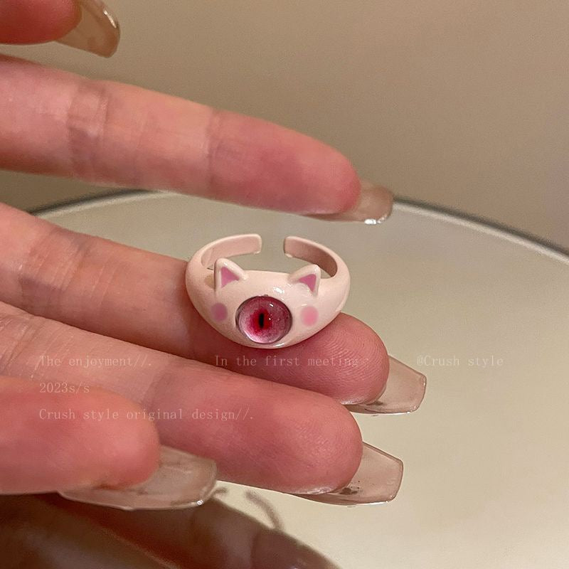 Little Monster Collection Cute Female Personality Rings