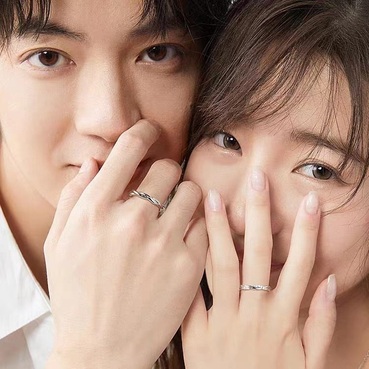 Steel Seal Love Lingering White Copper Long-lasting Rings