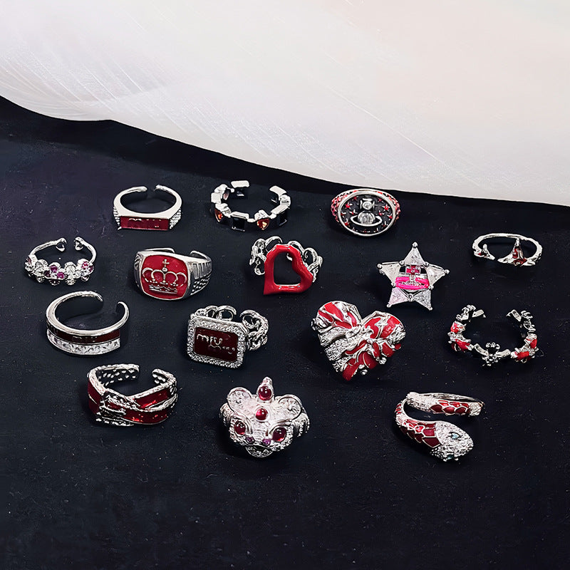 Wind High Sense Personalized Fashionable Twin Rings