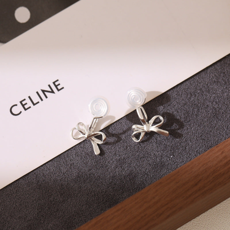 Minority Unique Sweet Bow Ear Clip Earrings