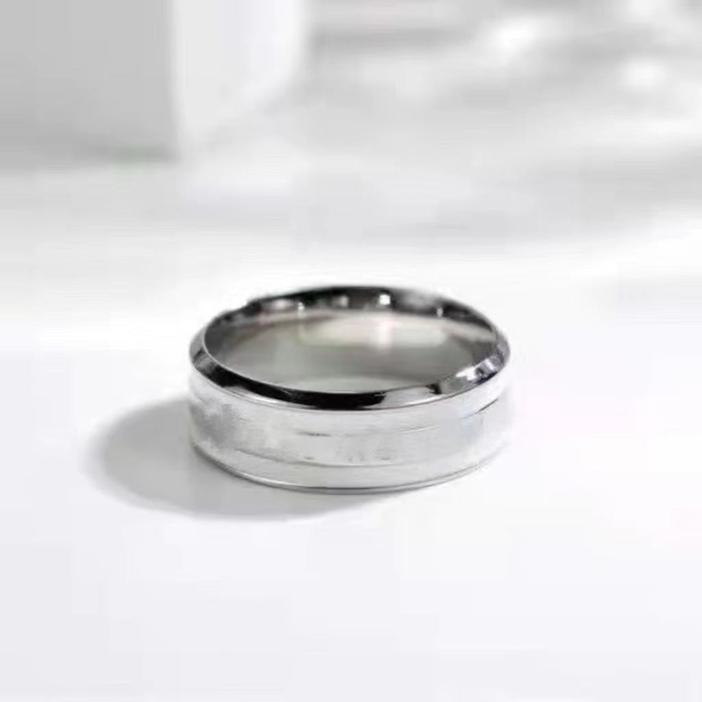 Women's Summer Personality Couple Cherry Blossom Powder High-grade Rings
