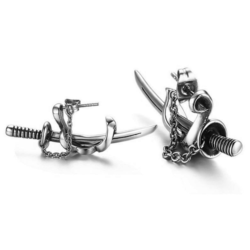 Men's Hip Hop Street For Couple Trendy Earrings