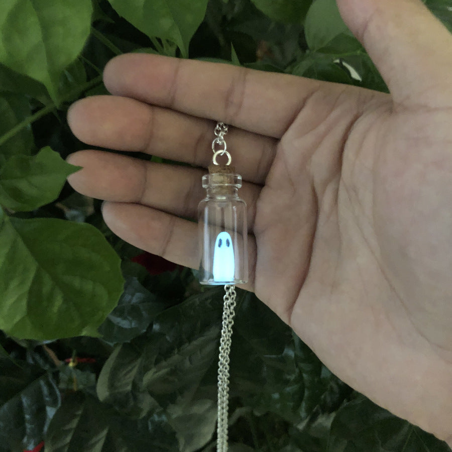 Coffee Billion Halloween Drift Bottle Luminous Necklaces