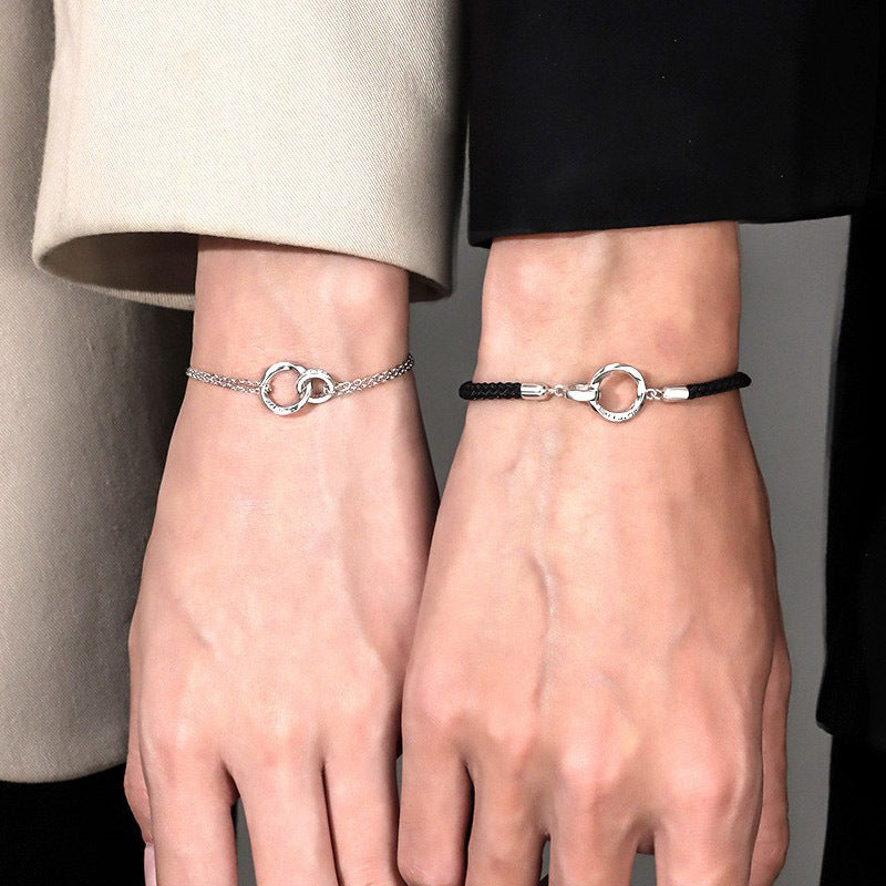 Women's & Men's Couple Special Interest Light Luxury Geometric Bracelets