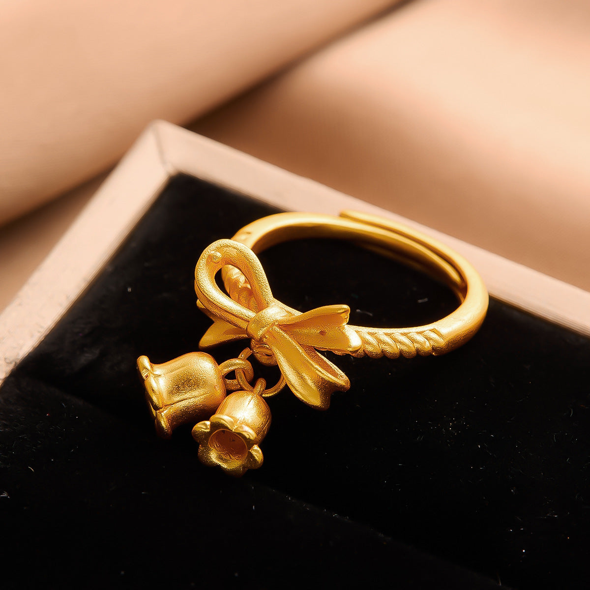 Real Gold Plated Copper Female Niche Rings