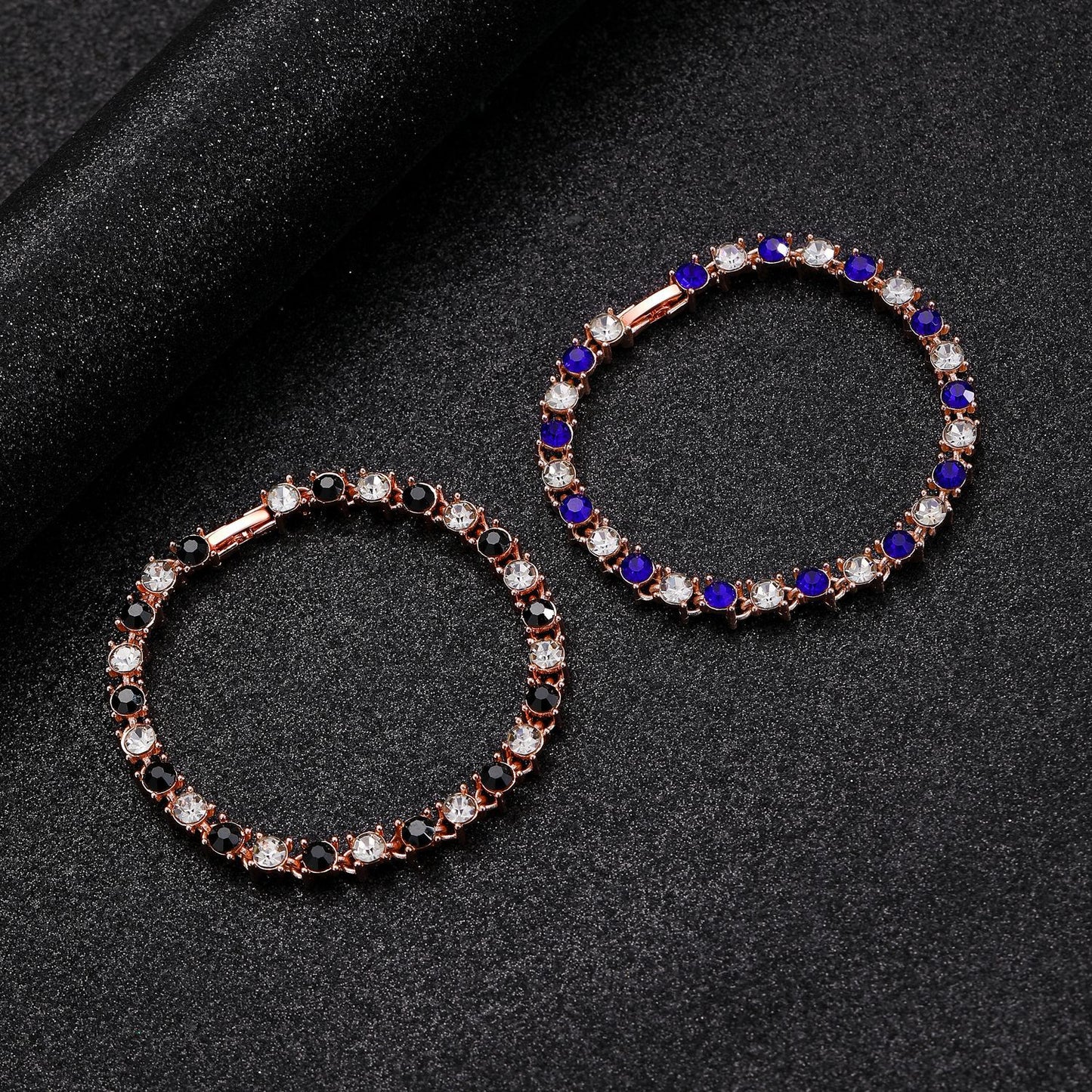 Women's Simple Color Zircon Light Luxury High-grade Bracelets