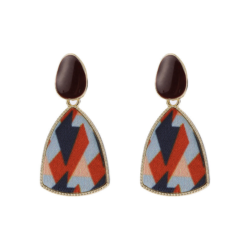 Women's Geometry Pattern Versatile Design Irregular Classic Earrings