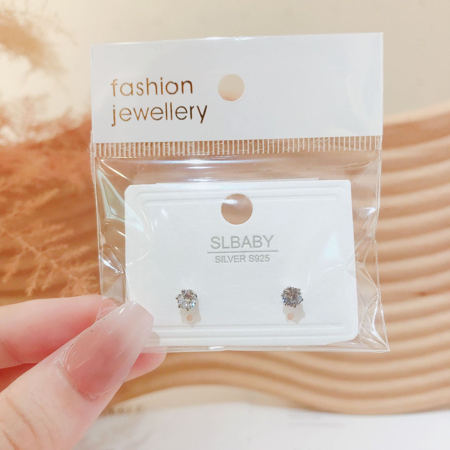 Piercing Master Zircon Sier Needle Gold Earrings