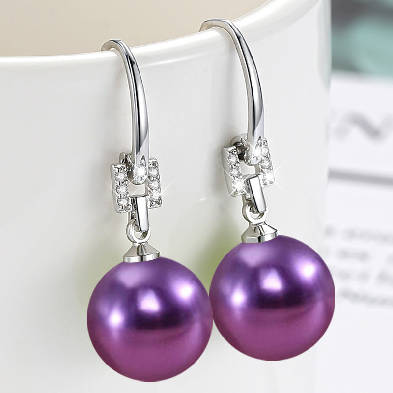 Women's Demon Purple Pink Yellow Black Shell Pearl Imitation White Rings