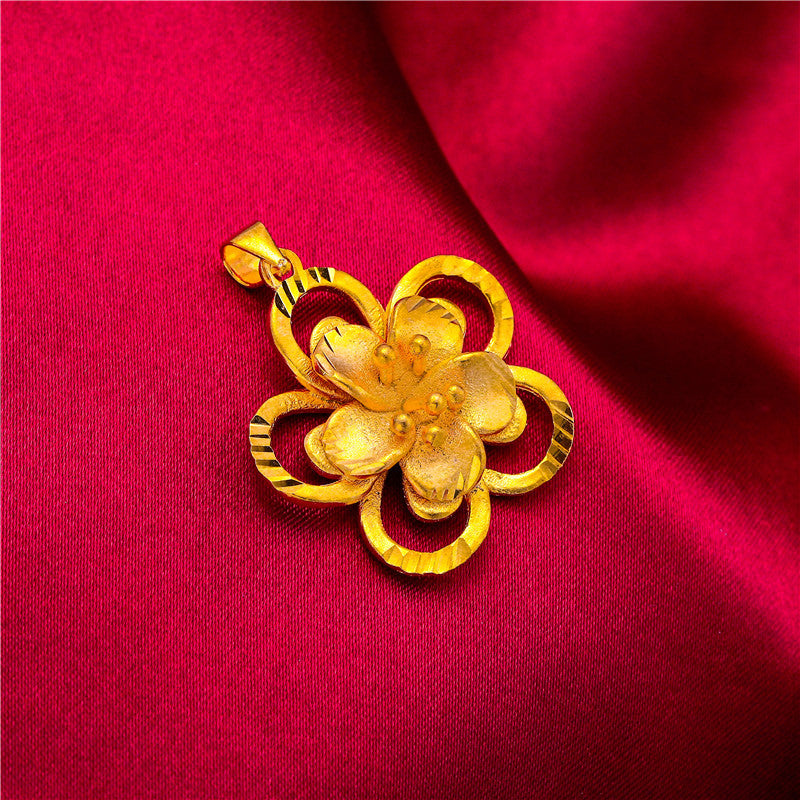 Brass Gold-plated Gourd Water Drop Abacus Pendants
